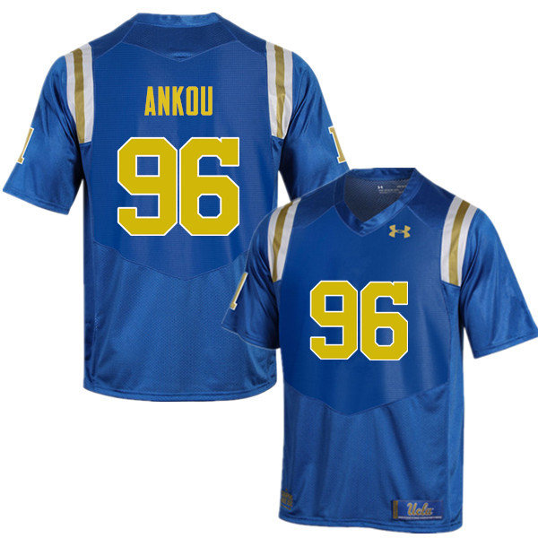 Men #96 Eli Ankou UCLA Bruins Under Armour College Football Jerseys Sale-Blue